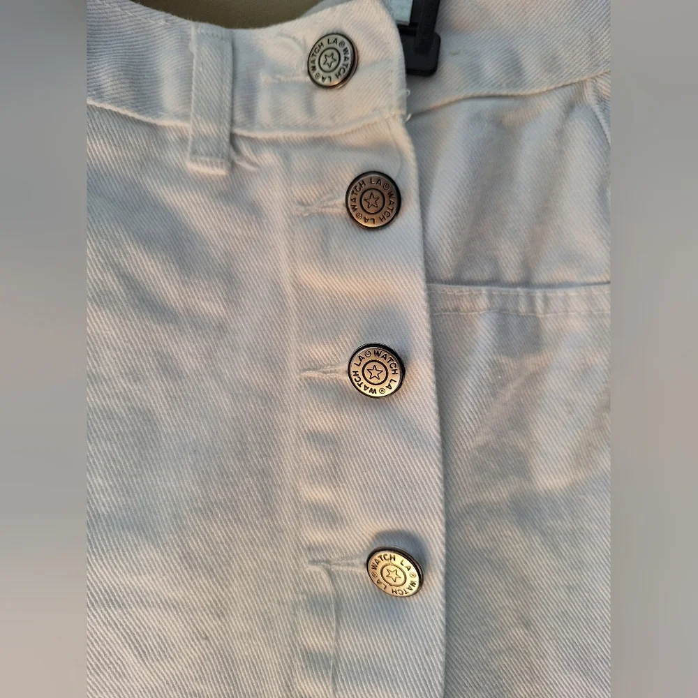 Vtg Wacha L.A. white skirt-pants Sz.11/12 - Picture 6 of 8